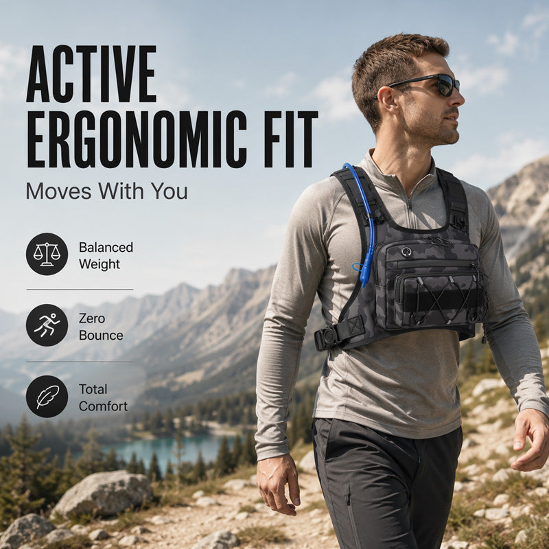 🏃 Conçu pour l’Aventure | Gilet d’Hydratation Homme 3 L Ultra-Pratique⚡ Livraison gratuite