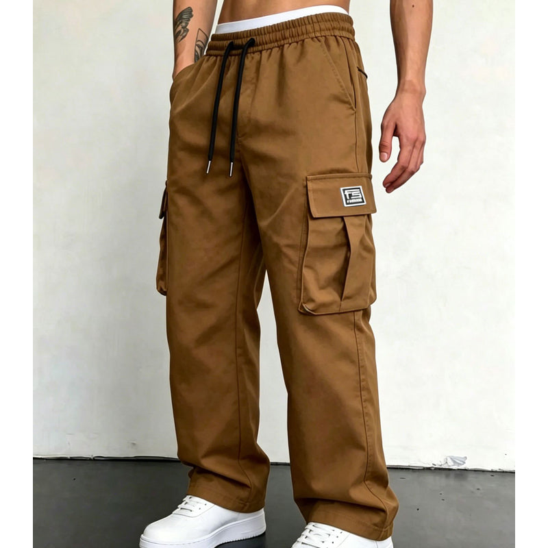🏕️Pantalon cargo homme coupe ample – Confortable, polyvalent et multi-poches – Idéal pour le quotidien, l’extérieur et les loisirs ✨