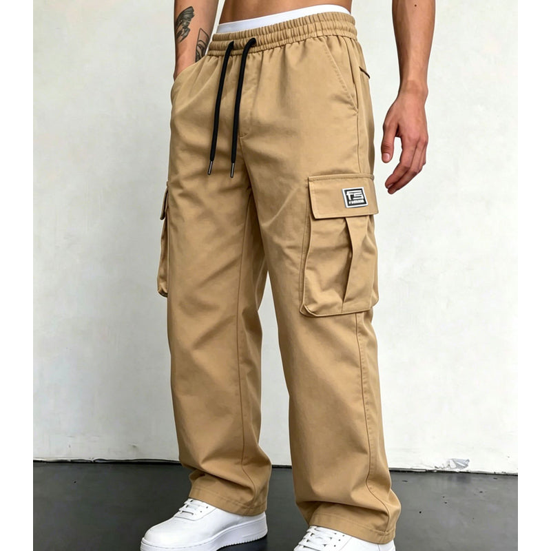 🏕️Pantalon cargo homme coupe ample – Confortable, polyvalent et multi-poches – Idéal pour le quotidien, l’extérieur et les loisirs ✨