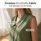 Blouse à col en V et boutons pour femme