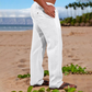 Pantalon droit décontracté pour homme