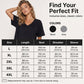 Robe-t-shirt à col en V pour femmes, grandes tailles