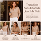Pull en maille élégant à col revers pour femme