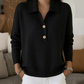 Pull en maille élégant à col revers pour femme