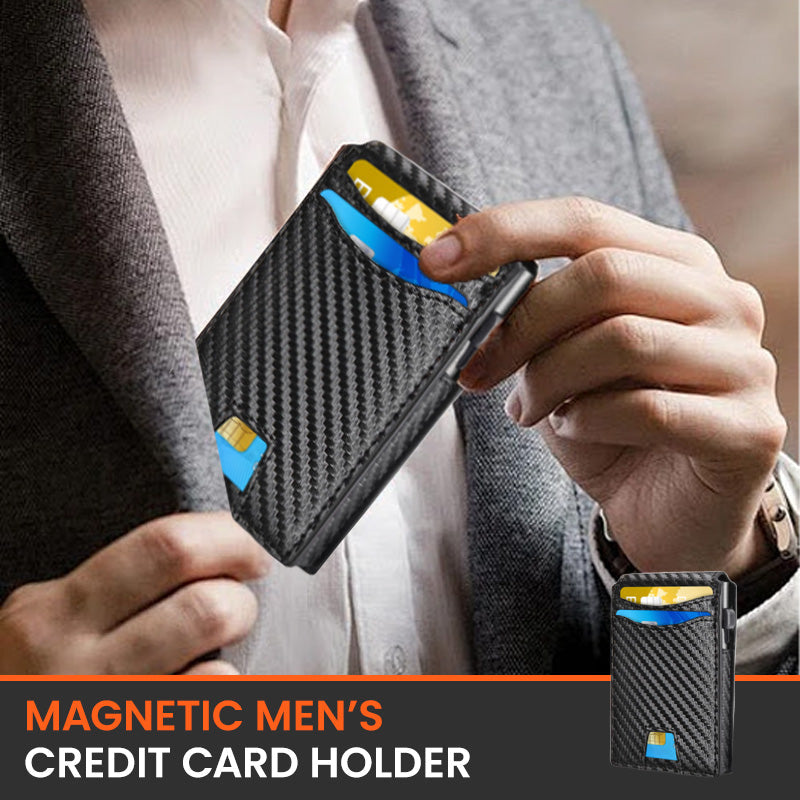 💖Soldes ! Prix cassés💖Porte-cartes de crédit magnétique pour hommes