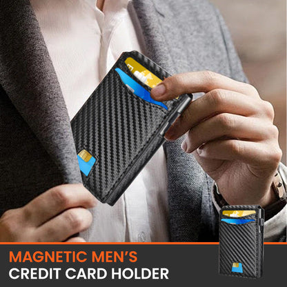 💖Soldes ! Prix cassés💖Porte-cartes de crédit magnétique pour hommes