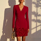 🌹 LE DÉTAIL QUI FAIT LA DIFFÉRENCE | Robe Femme à Col V & Détail Rose -50 %