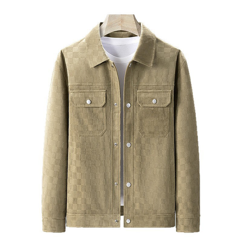 ◼️ LE RÉTRO QUI SE DÉMARQUE | Veste Homme à Damier Effet Daim -50 %