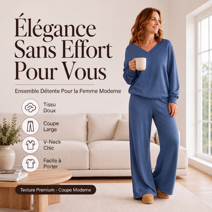 ✨ LE CASUAL AUTREMENT | Ensemble Femme 2 Pièces à Épaules Dénudées -50 %