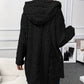 Veste à capuche boutonnée pour femme