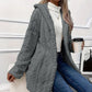 Veste à capuche boutonnée pour femme