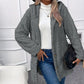 Veste à capuche boutonnée pour femme