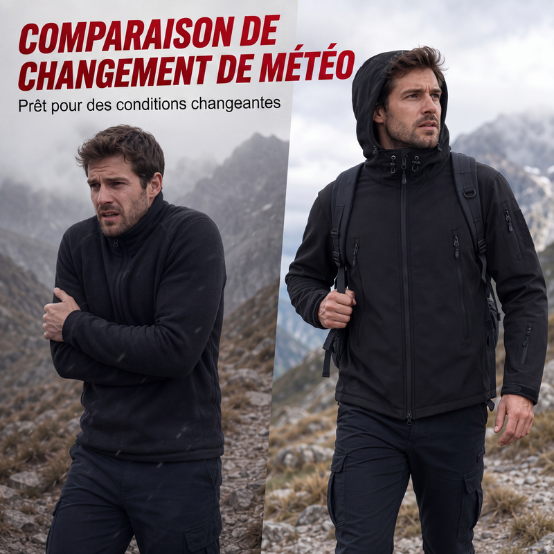 ✨ Veste pour homme coupe-vent, déperlante et isolante : prête quand la météo change — livraison gratuite 🧥
