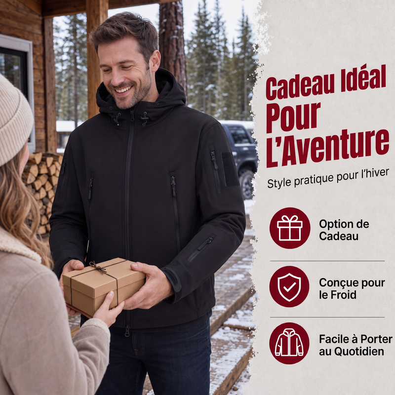 ✨ Veste pour homme coupe-vent, déperlante et isolante : prête quand la météo change — livraison gratuite 🧥