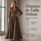 🌙 OFFRE LIMITÉE -50% ! 💕 Robe maxi pour femme à col revers et boutonnée