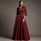 🌙 OFFRE LIMITÉE -50% ! 💕 Robe maxi pour femme à col revers et boutonnée