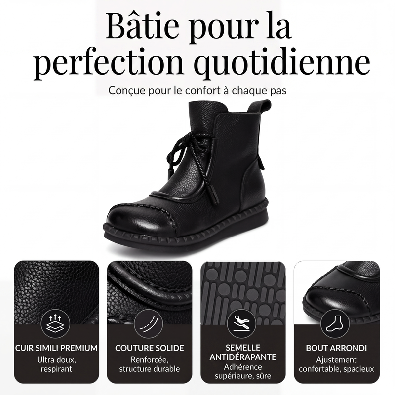 Bottines cheville ethniques vintage pour femmes