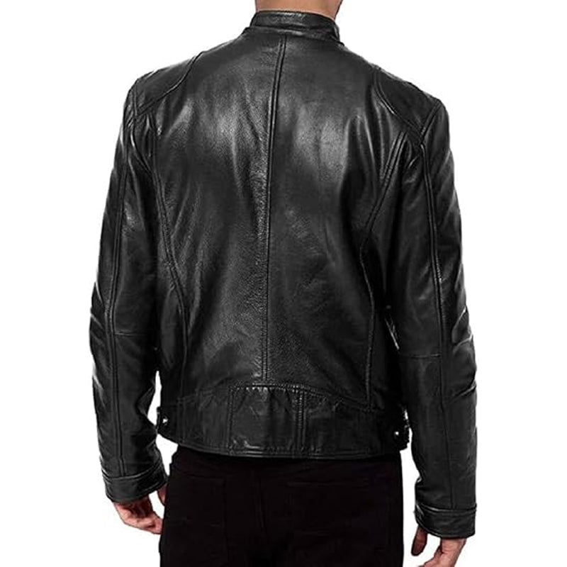 📢📢50 % DE RÉDUCTION !! ⏰ Veste tendance à col montant zippée pour hommes