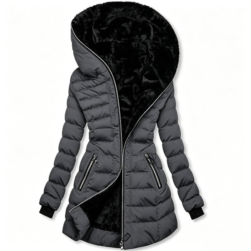 🌸 OFFRE LIMITÉE –50% ! ✨ Manteau à capuche isolé pour femme, hiver