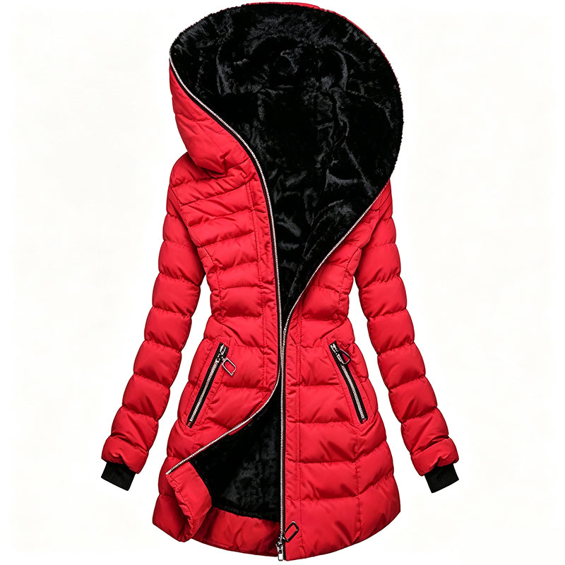🌸 OFFRE LIMITÉE –50% ! ✨ Manteau à capuche isolé pour femme, hiver