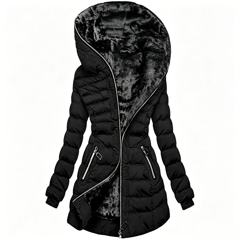 🌸 OFFRE LIMITÉE –50% ! ✨ Manteau à capuche isolé pour femme, hiver