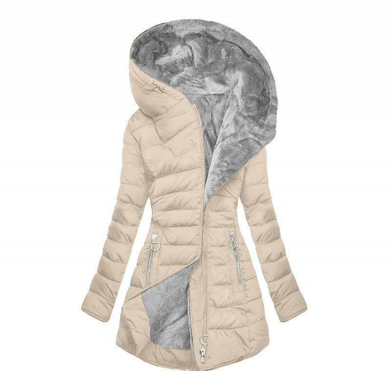 🌸 OFFRE LIMITÉE –50% ! ✨ Manteau à capuche isolé pour femme, hiver