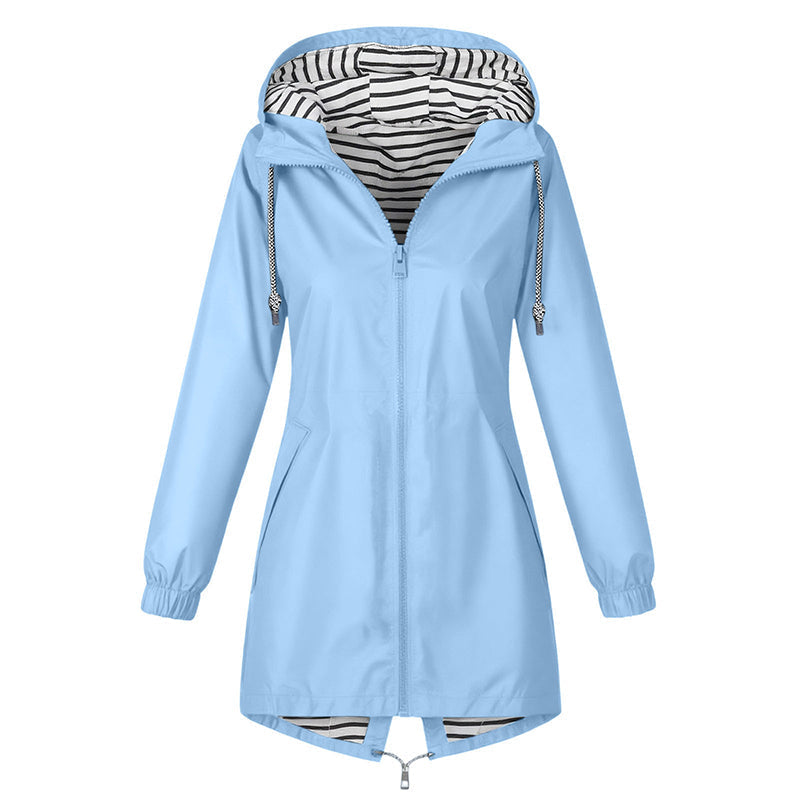 🌸 OFFRE LIMITÉE –50% ! ✨ Veste à capuche imperméable d'extérieur pour femme