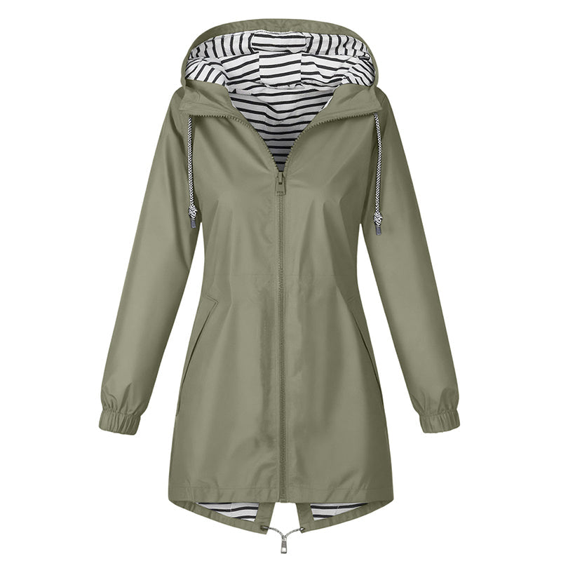 🌸 OFFRE LIMITÉE –50% ! ✨ Veste à capuche imperméable d'extérieur pour femme
