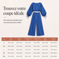 Ensemble décontracté pour femme : crop top et pantalon à jambes larges