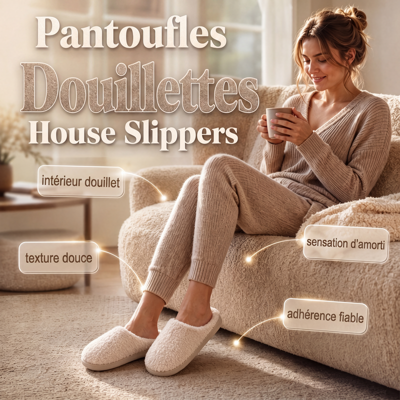 🔥 50% DE RÉDUCTION ! ✨ Chaussons d'hiver confortables pour hommes et femmes