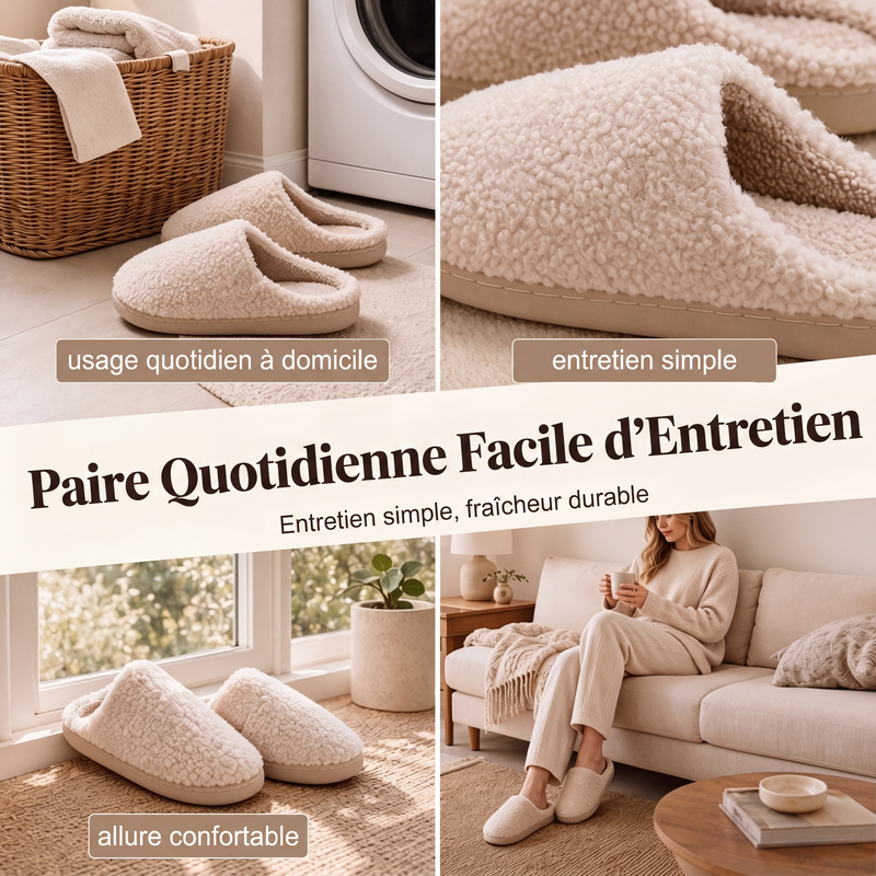 🔥 50% DE RÉDUCTION ! ✨ Chaussons d'hiver confortables pour hommes et femmes