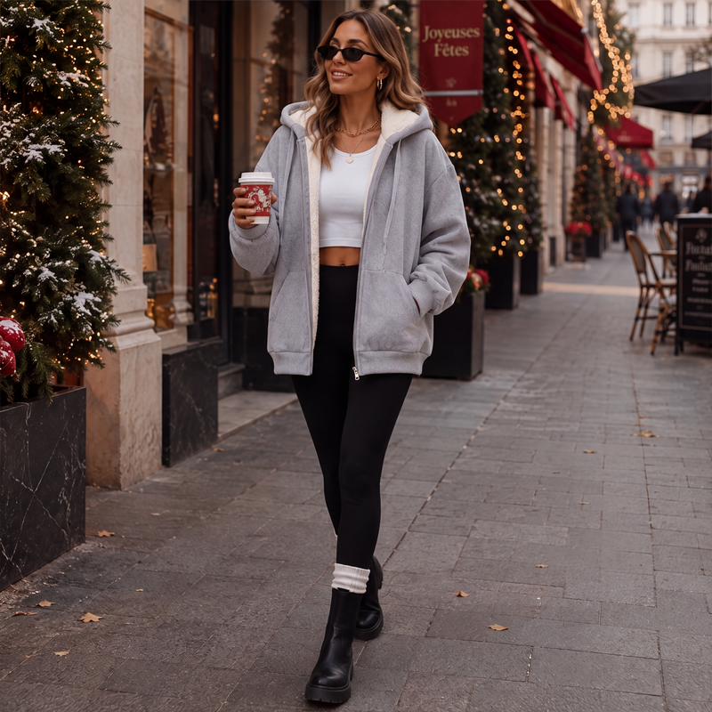 🌸 OFFRE LIMITÉE –50% ! ✨ Veste à capuche chaude d'hiver pour femme