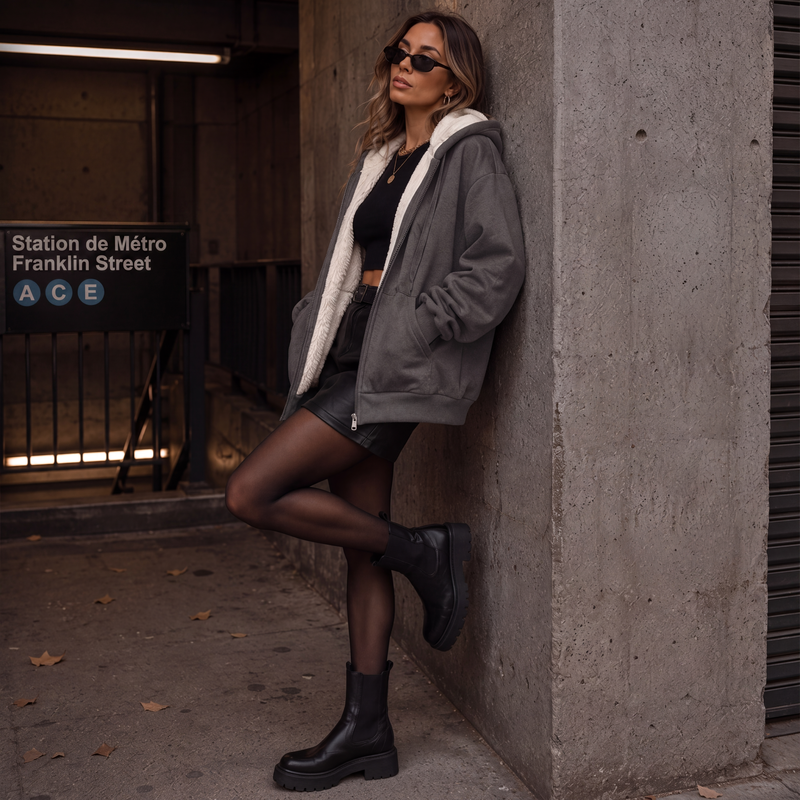 🌸 OFFRE LIMITÉE –50% ! ✨ Veste à capuche chaude d'hiver pour femme