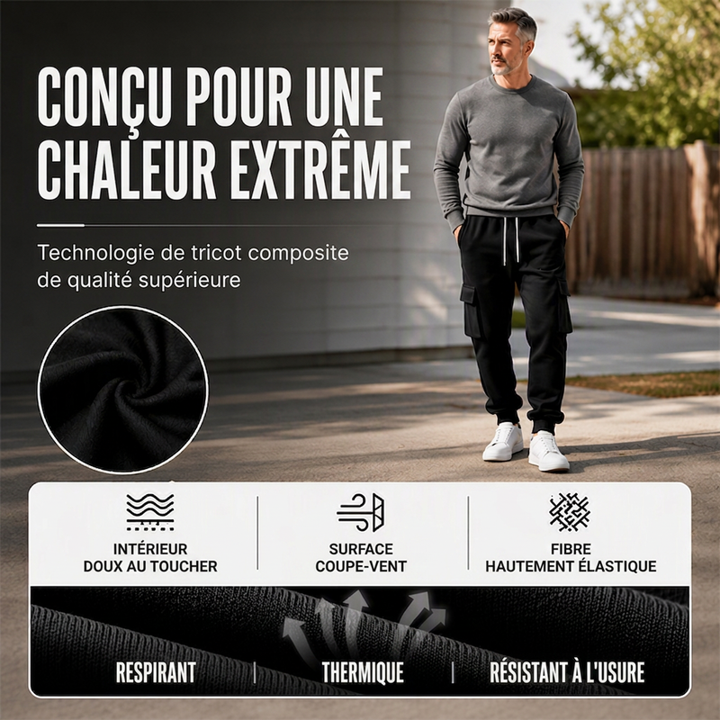 🔥 50% DE RÉDUCTION ! ✨ Joggers cargo amples pour homme avec cordon de serrage