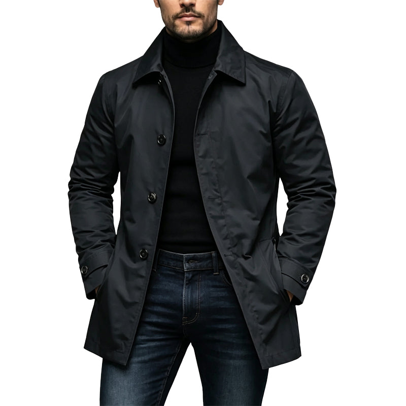 Trench imperméable mi-long pour homme