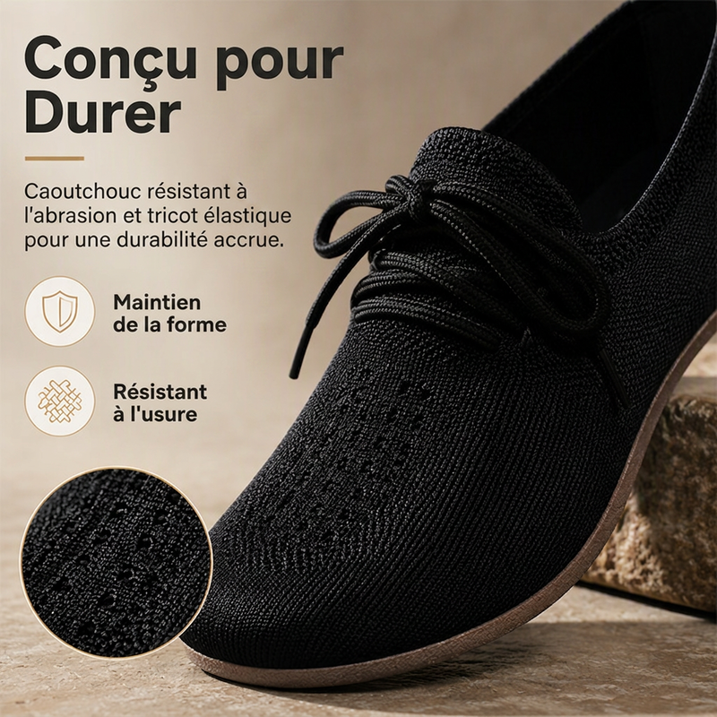 Chaussures plates à enfiler décontractées et respirantes pour femme