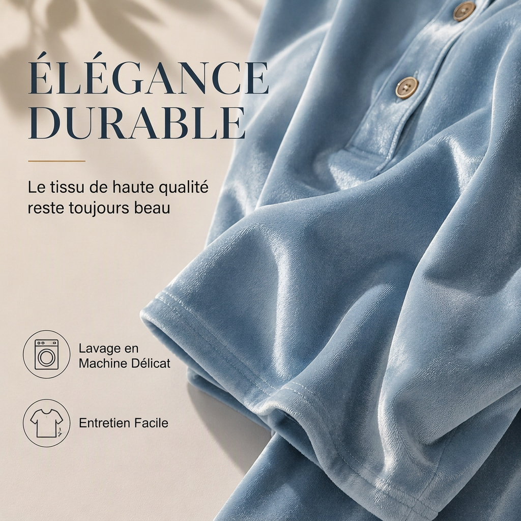 Ensemble pour femme : chemisier à manches longues à boutons et pantalon large