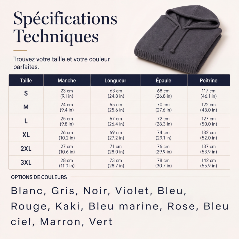 Pull en maille à capuche avec cordon de serrage pour femme