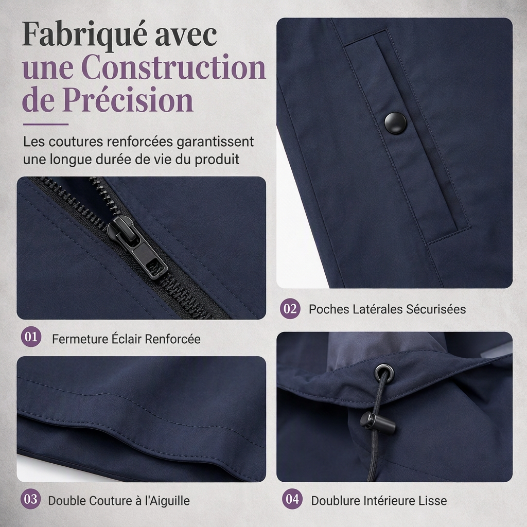 📢📢50 % DE RÉDUCTION !! ⏰ Coupe-vent ajusté à capuche pour homme