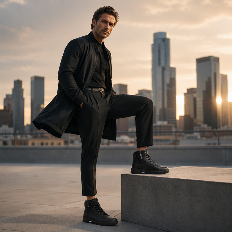 📢📢50 % DE RÉDUCTION !! ⏰Bottes de combat en cuir véritable imperméables pour hommes