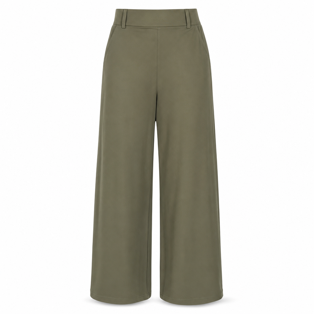 🔥 -50 % | 👖 Pantalon Large Taille Haute Femme – Tombé Fluide & Silhouette Élancée