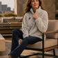 🔥 -50 % | ☁️ Sweat Demi-Zip Oversize Femme – Douceur, Chaleur & Confort