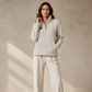 🔥 -50 % | ☁️ Sweat Demi-Zip Oversize Femme – Douceur, Chaleur & Confort
