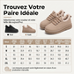 Bottes de neige antidérapantes doublées de peluche pour femme