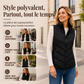 Gilet matelassé à col montant pour femme
