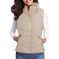 Gilet matelassé à col montant pour femme