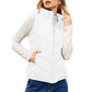 Gilet matelassé à col montant pour femme