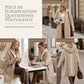 Cardigan long en maille à capuche pour femme
