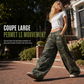 Pantalons de survêtement larges vintage délavés pour femme
