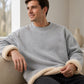 Sweatshirt ras du cou pour homme doublé polaire
